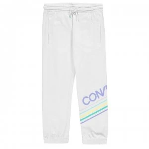 Converse Jogging Bottoms Junior Girls - White