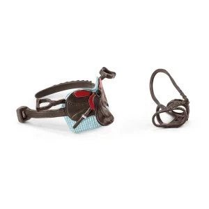 SCHLEICH Horse Club Saddle & Bridle for Hannah & Cayenne Toy Figure Accessory Set