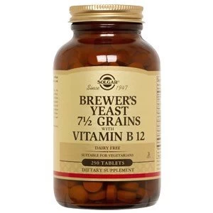 Solgar Breweramp39s Yeast 7 12 Grains Tablets with Vitamin B12 250 tablets