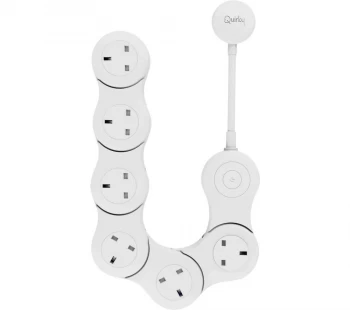 QUIRKY Pivot Power Surge Protected 6-Socket Extension Lead - 1.5 m