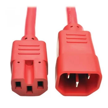 Tripp Lite Power Cord C14 To C15 Heavy Duty 15a 250v 14 Awg 6ft Red