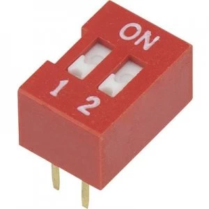DIP switch Number of pins 2 Slide type TRU COMPONENTS DSR 02