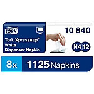 Tork Dispenser Napkins 33 x 21.3cm White 5 Pieces of 225 Sheets