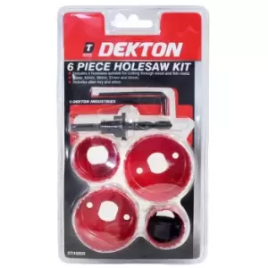 Dekton - DT45805 Holesaw Kit 6pc