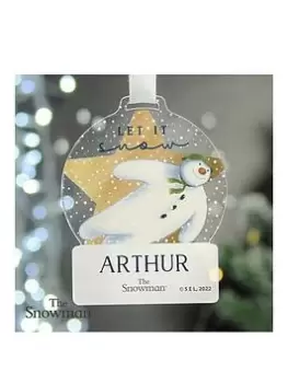 The Personalised Memento Company Personalised The Snowman Acrylic Decoration