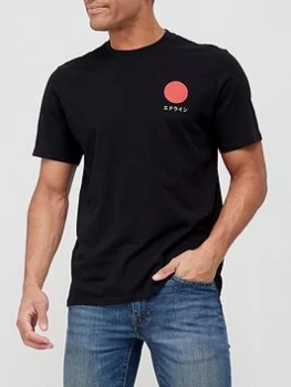 EDWIN Japanese Sun T-Shirt - Black Size M Men