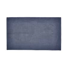 Bedeck of Belfast Blue Cotton 'Noi' Bath Mat - Bath mat 90 x 50cm