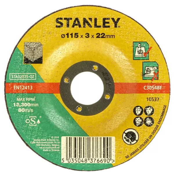 Stanley 115mm Stone Cutting Disc - STA32075-QZ