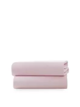 Clair De Lune Pack of 2 Fitted Cot Sheets - Pink