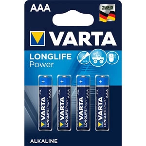 Varta Longlife Power Non rechargeable AAA Battery Pack of 4