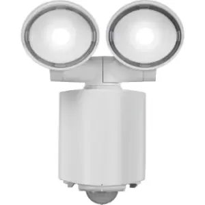 230V IP55 Twin Spot LED Security Light - White - FL16AW - Knightsbridge
