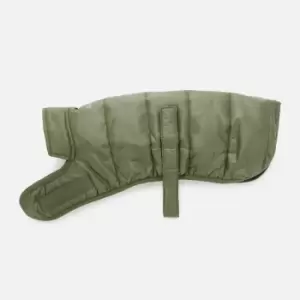 Barbour Baffle Quilted Dog Coat - Olive - S
