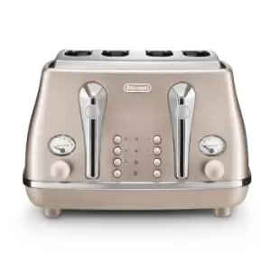 DeLonghi CTOT4003.BG Icona Metallics Toaster
