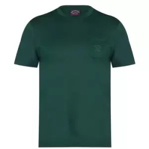 Paul And Shark Logo Pocket T-Shirt - Green