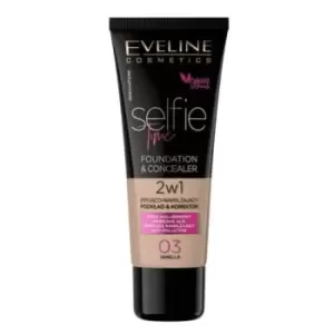 Eveline Selfie Time Foundation & Concealer 03 Vanilla 30ml
