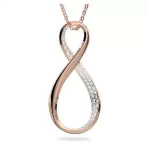 Exist Pendant Infinity White Rose Gold-tone Plated Necklace 5636494