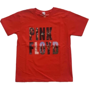Pink Floyd - Echoes Album Montage Kids 11-12 Years T-Shirt - Red