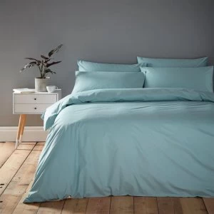 Linea Cotton Rich Fitted Sheet - Duck Egg