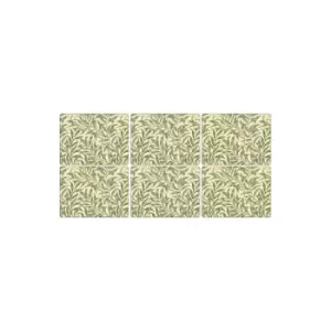 Pimpernel Morris & Co. Willow Bough Green Placemats Set Of 6