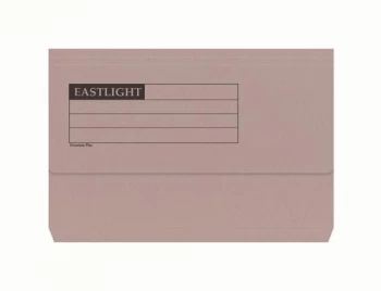 Document Wallet Manilla Foolscap Half Flap 285gsm Buff - Pack of 50