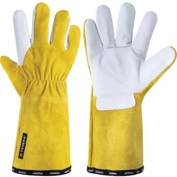 8 Tegera Yellow/White Heat Resistant Gloves - Size 10 - Ejendals