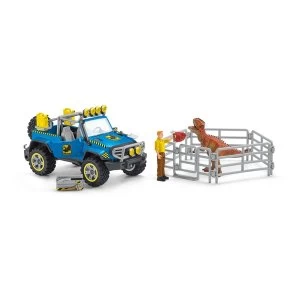 SCHLEICH Dinosaurs Off-Road Vehicle with Dino Outpost Toy Playset