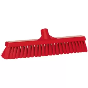 Vikan Broom, width 410 mm, soft, pack of 10, red