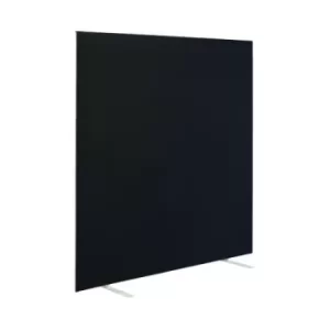 Floor Standing Screen 1400x25x1600mm Black KF90971