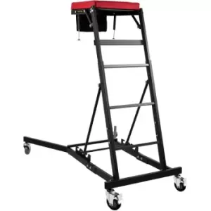 VEVOR Automotive Engine Creeper, Adjustable Height Foldable Creeper, 400 LBS Capacity High Top Engine Creeper, with Four 4" Casters, Padded