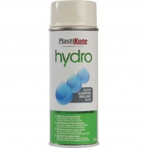 Plasti-Kote Hydro Spray Paint Gloss Cream 350ml
