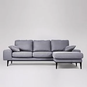 Swoon Tulum Smart Wool Corner Sofa - Right Hand Side - Corner Sofa - Anthracite