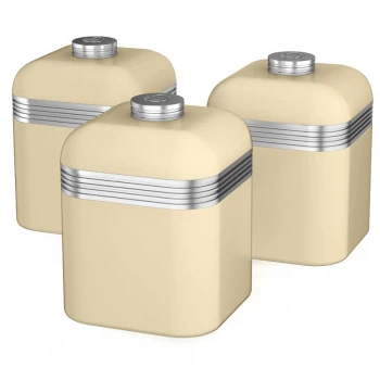 Swan Retro SWKA1020CN 1-litre Canisters Pack of 3