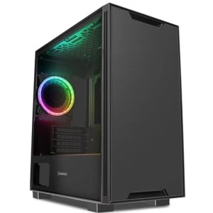 GameMax Commando Micro Tower 1 x USB 3.0 / 2 x USB 2.0 Tempered Glass Side Window Panel Black Case with Addressable RGB LED...
