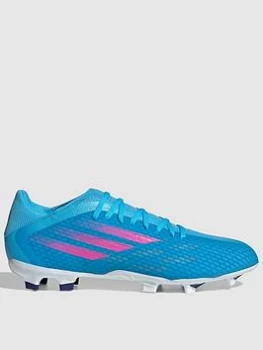 adidas X Speedflow.3 Firm Ground Football Boots - Blue Size 9, Men
