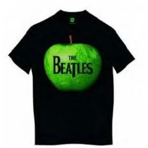 The Beatles Apple Mens Black T Shirt: Large
