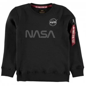 Alpha Industries NASA Ref Crew Neck Sweater - Black 03