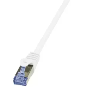 LogiLink 1m Cat.6A 10G S/FTP networking cable White Cat6a S/FTP...