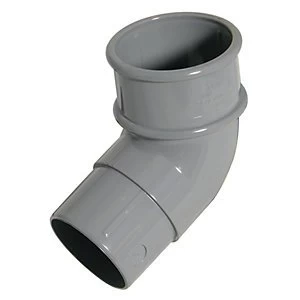 FloPlast RBM2G MinFlo Round Downpipe Offset Bend - Grey 112.5 Deg x 50mm