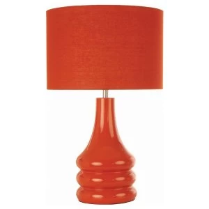 Village At Home The Lighting and Interiors Group Raj Table Lamp - Burnt Orange