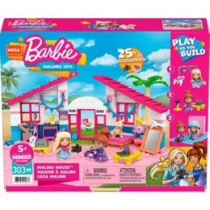 Mega Bloks Construx Barbie Malibu House Construction Set
