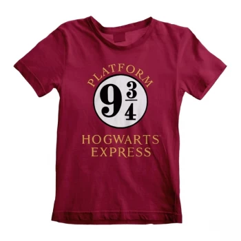 Harry Potter - Hogwarts Express Unisex 5-6 Years T-Shirt - Maroon