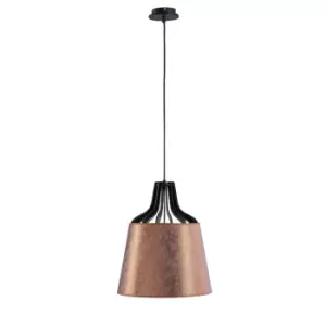 Ivo Dome Pendant Ceiling Light Copper, 38cm, 1x E27