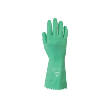 326 Optima - Green Rubber Gloves 9-9.5 - Polyco