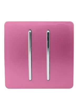 Trendiswitch 2G 2W 10A Light Switch Pink