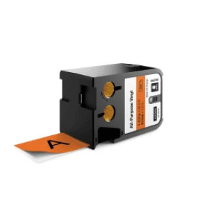 Dymo 1868769 Black on Orange Label Tape 41mm x 7.5m