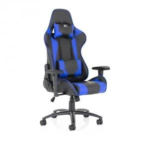 Trexus Ascari Racing Chair Bonded Leather Blue and Black Ref EX000207