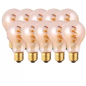 4 Watts E27 LED Bulbs Vintage Warm White Dimmable, Pack of 10