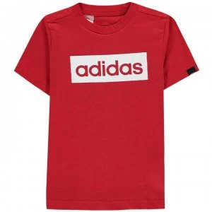 adidas Boost T-Shirt Junior Boys - Red/White