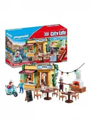 Playmobil 70336 Pizzeria With Seating Area
