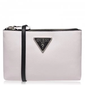 Guess Double Zip Michy Hand Bag - STONEMLTI-SML